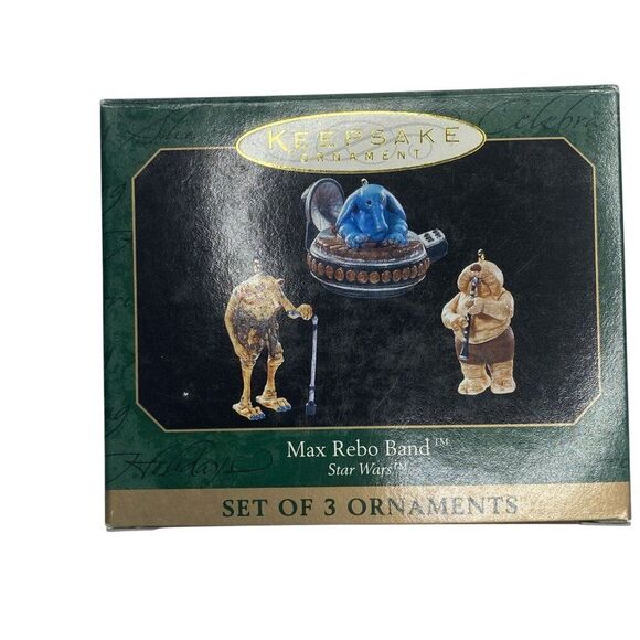 Star Wars Max Rebo Band Hallmark Keepsake Set Of 3 Miniature Ornaments 1999 - Picture 1 of 3
